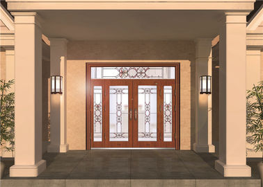 درب شیشه ای داخلی سفارشی، پنل شیشه ای تزئینی رنگی برای درب